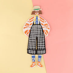 1pc Cartoon Girl Embroidery Patches Fabric Art Decor DIY Clothes Accessories