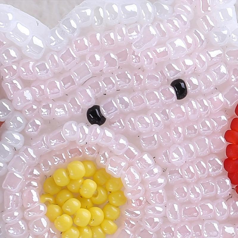 Nail Bead Pig Embroidery Patch For Girls Clothing DIY