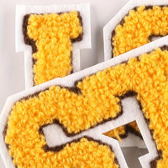 2pcs Towel Embroidery Letter Patches for Girls Clothing DIY Hand Sewing