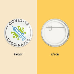 9 Pcs Vaccine Button Pins Covid 19 Vaccinated Pins Men's Women's Brooches