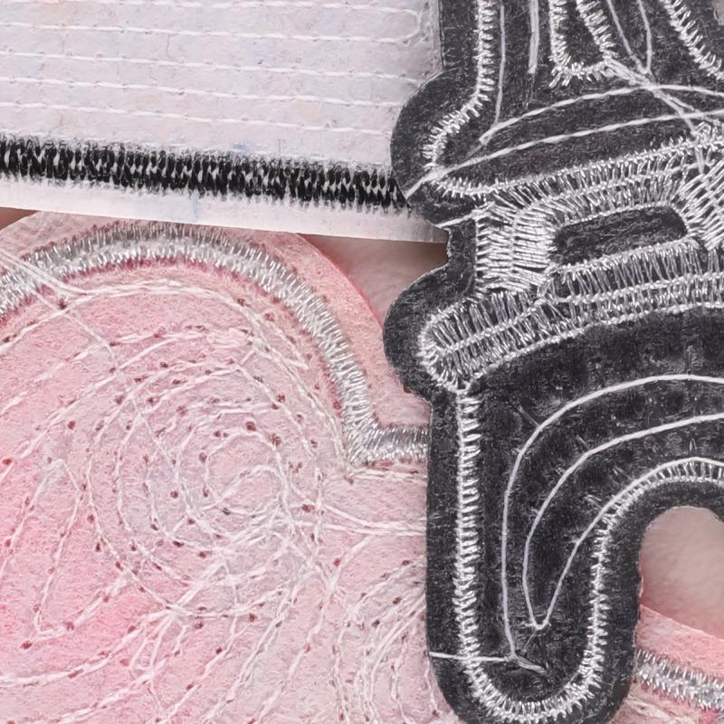 Sequin Embroidered Patches Set with Sewing Kit - DIY Cloth Stick