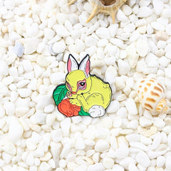 Yellow Rabbit Baby Rabbit Brooch