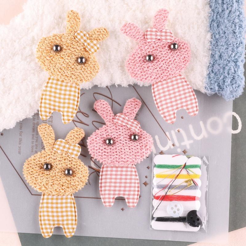 5pcs Bunny Patches for Girls Coat DIY Hand Sewing