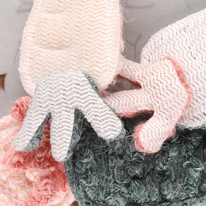 5pcs Plush Carrot Hair Accessories Patches for Girls Clothing Coat DIY