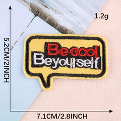 4pcs Letter Patches For Boys Clothing DIY Iron on Style Cloth