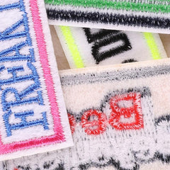 4pcs Letter Patches For Boys Clothing DIY Iron on Style Cloth