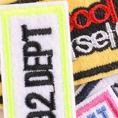 4pcs Letter Patches For Boys Clothing DIY Iron on Style Cloth