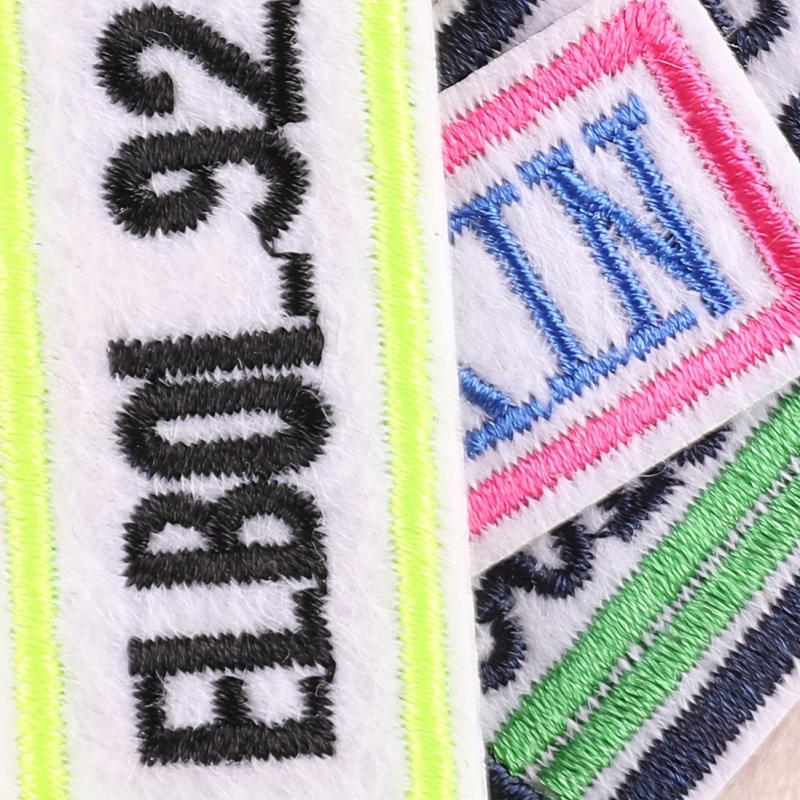 4pcs Letter Patches For Boys Clothing DIY Iron on Style Cloth
