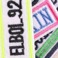 4pcs Letter Patches For Boys Clothing DIY Iron on Style Cloth