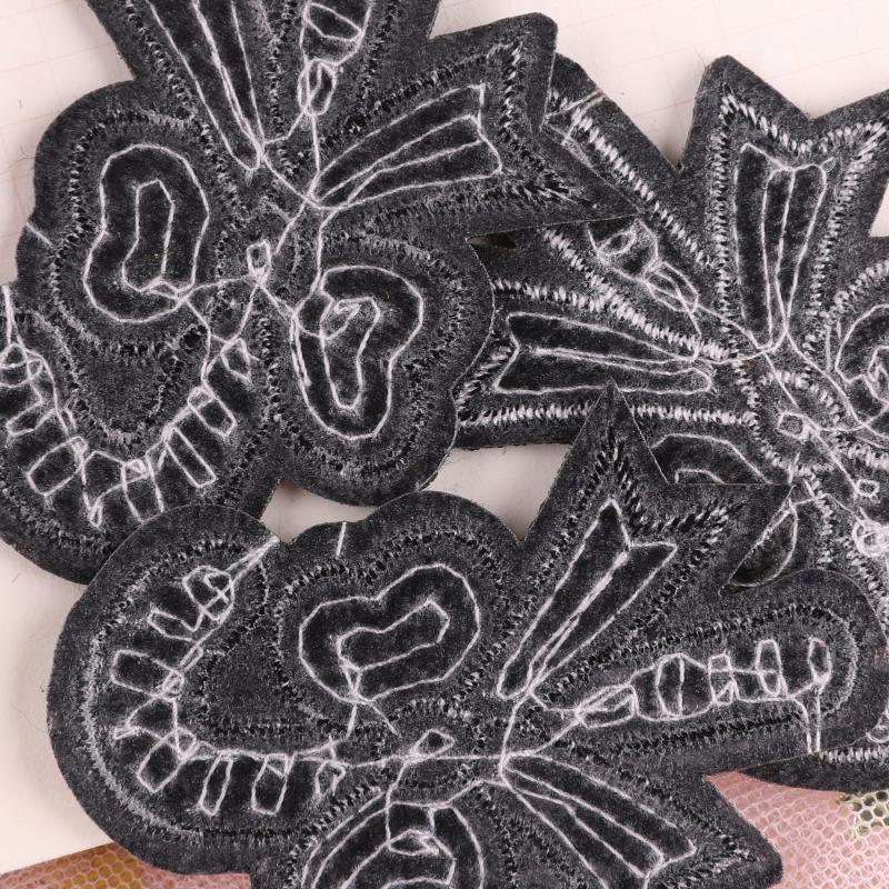3pcs Bow Applique Patch Clothing Coat Hat Bag DIY Iron On Patch