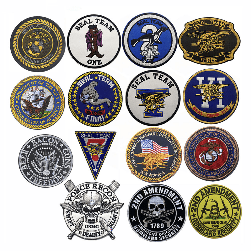 Men's Embroidered Cloth Stickers for Badges