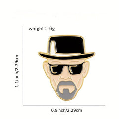 Cartoon Movie Character Brooch Metal Badge Lapel Pin Accessories For Men