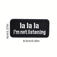 40pcs English Letter Embroidery Patches For Men Fashionable Arm Patches