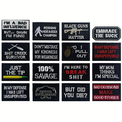 40pcs English Letter Embroidery Patches For Men Fashionable Arm Patches