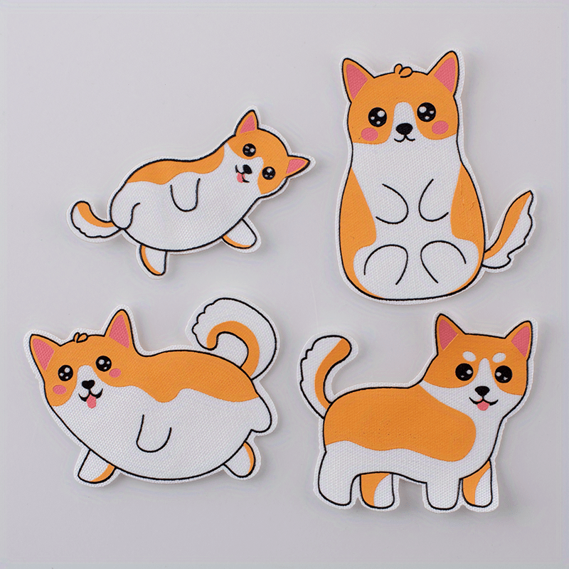 4PCS Animal Cloth Stickers DIY Costume Decoration Sewable Ironable