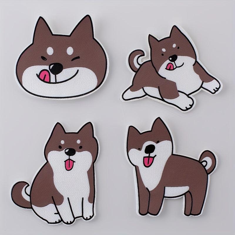 4PCS DIY 3D Printed Animal Cloth Stickers Kids Costume Decoration