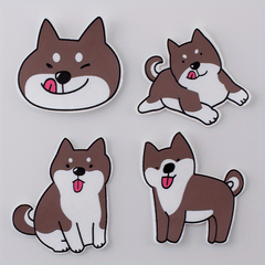 4PCS DIY 3D Printed Animal Cloth Stickers Kids Costume Decoration