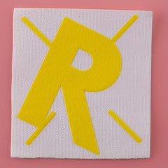 4PCS 3D Printing Letter Style Self-Adhesive Stickers for School Bag & Phone Case