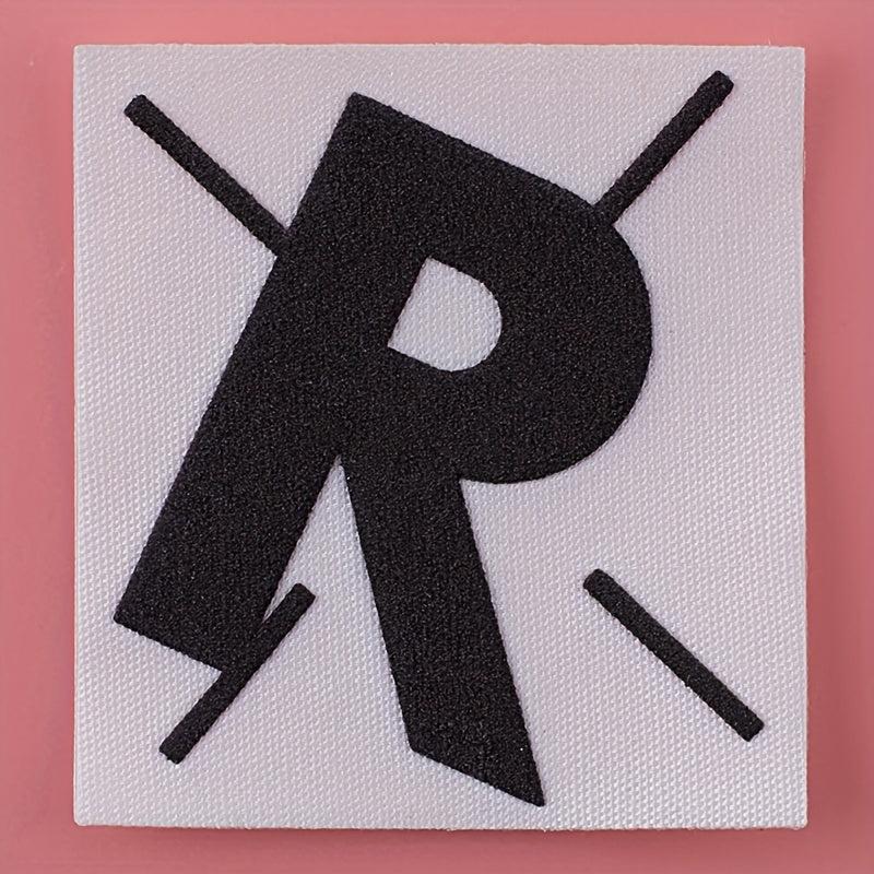 4PCS 3D Printing Letter Style Self-Adhesive Stickers for School Bag & Phone Case