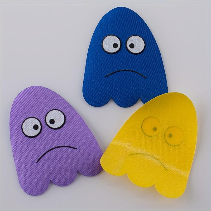 3pcs Expression Stickers Iron On Patches Sew On Embroidered Applique