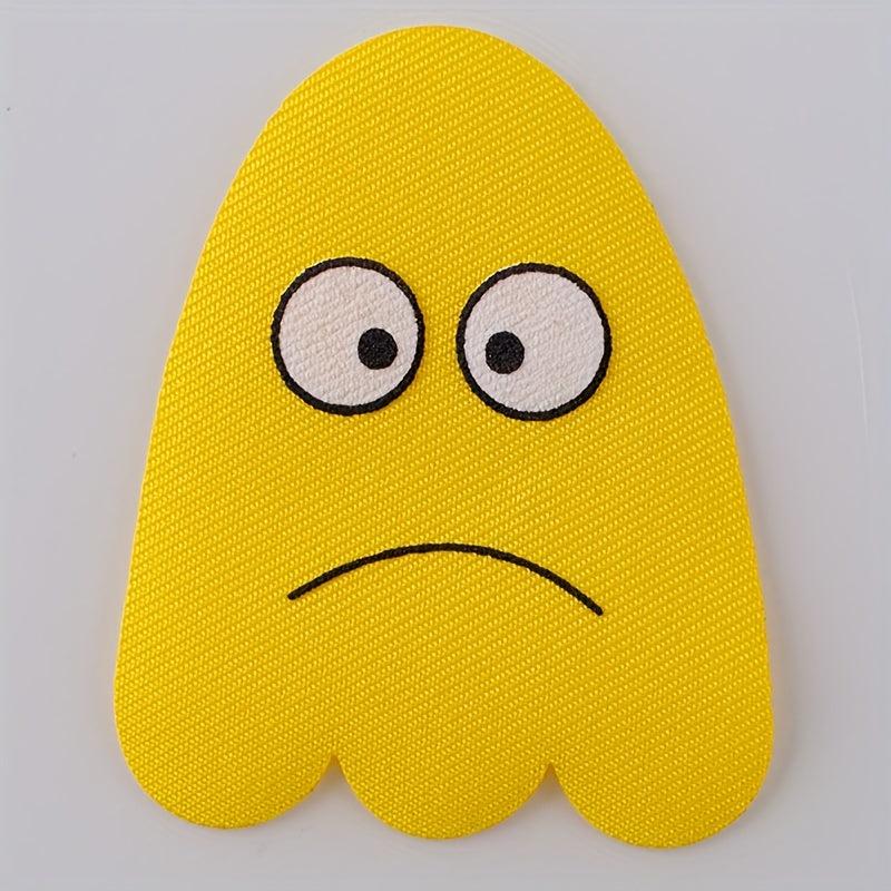 3pcs Expression Stickers Iron On Patches Sew On Embroidered Applique
