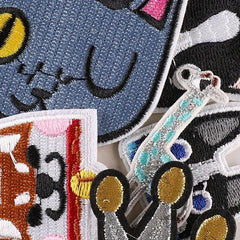 14pcs Cartoon Animal Embroidery Patches for Girls Clothing DIY