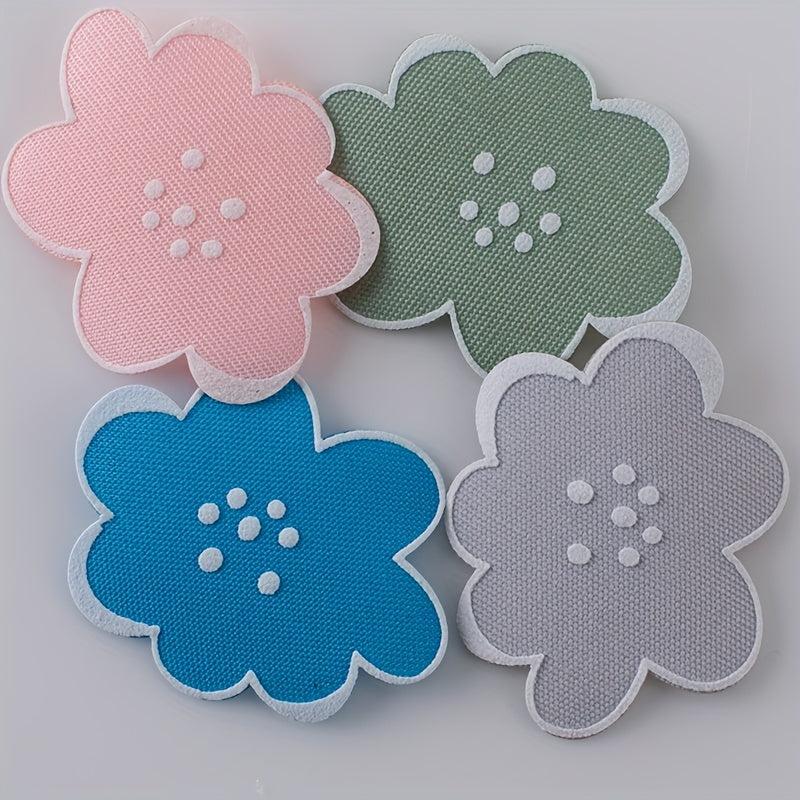 4pcs Cloud Iron On Patches Sew On Embroidered Applique Repair Patch DIY Crafts