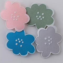 4pcs Cloud Iron On Patches Sew On Embroidered Applique Repair Patch DIY Crafts