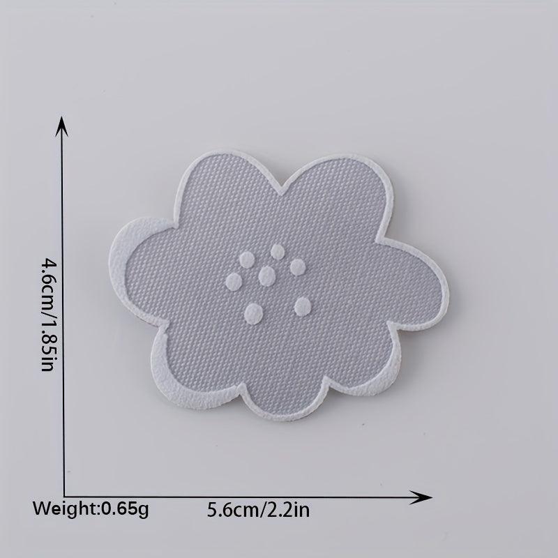 4pcs Cloud Iron On Patches Sew On Embroidered Applique Repair Patch DIY Crafts
