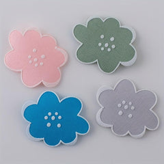 4pcs Cloud Iron On Patches Sew On Embroidered Applique Repair Patch DIY Crafts