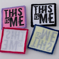 4PCS 3D Letter Cloth Stickers Ironable Decor for Kids