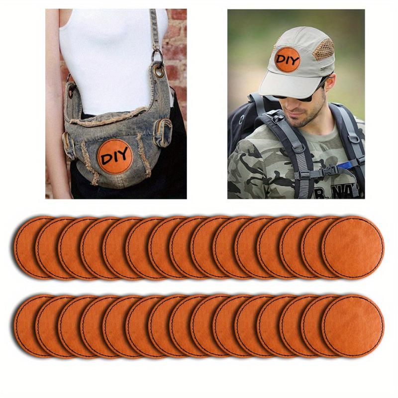 30 Leather Patches Repair Crafts - Iron On