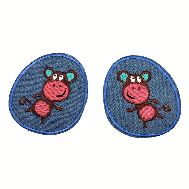 9pcs Jeans Embroidered Patches For Men Sew On Repair Patch DIY Crafts