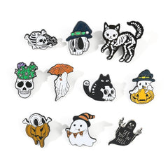 Men's Punk Skull Brooch Bag Accessory