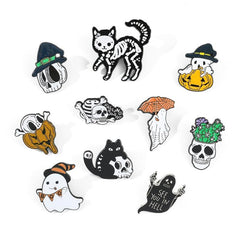Men's Punk Skull Brooch Bag Accessory