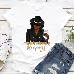 Coffee Lady Iron On Transfer Thermal Sticker For Clothes