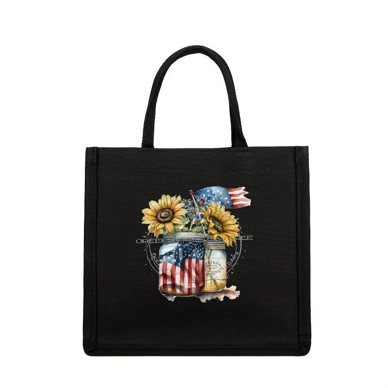 National Flag Sunflower Iron On Patches For Clothing Pillow Bag