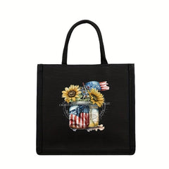 National Flag Sunflower Iron On Patches For Clothing Pillow Bag