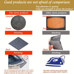 60pcs Adhesive Leather Patches Trucker Hat Iron On DIY Crafts Clothing Jacket