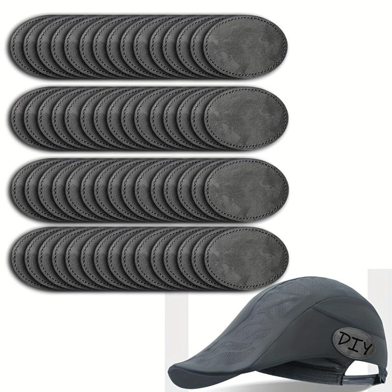 60pcs Adhesive Leather Patches Trucker Hat Iron On DIY Crafts Clothing Jacket