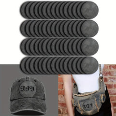 60pcs Blank Leather Patches Adhesive Trucker Hat Iron On Repair Patch DIY Crafts