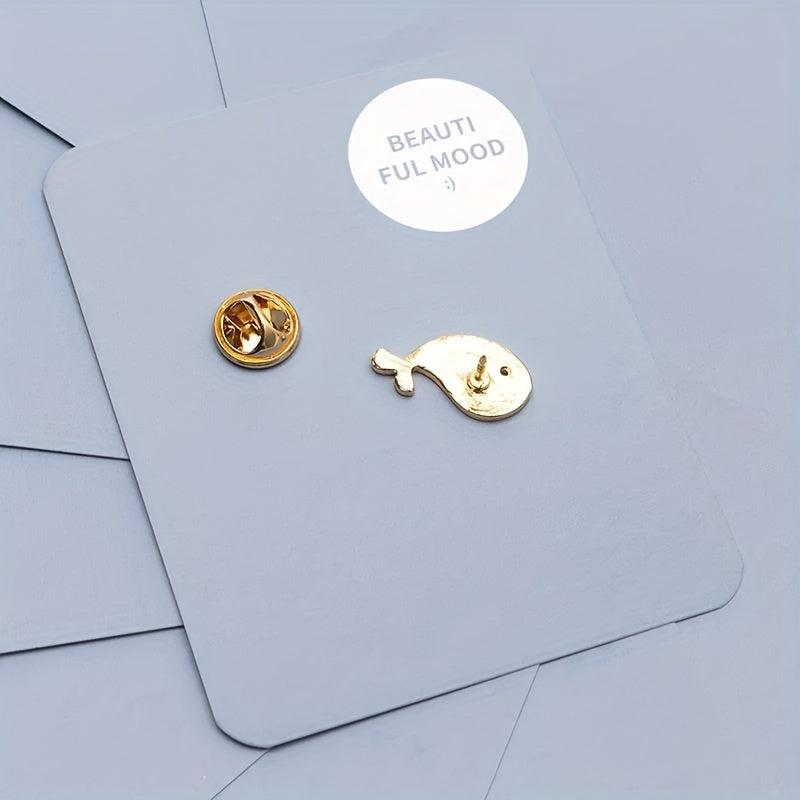 Whale Shape Alloy Brooch Clothing Accessory Pin Mini Neckline Decoration