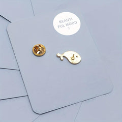Whale Shape Alloy Brooch Clothing Accessory Pin Mini Neckline Decoration