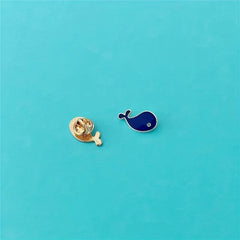 Whale Shape Alloy Brooch Clothing Accessory Pin Mini Neckline Decoration