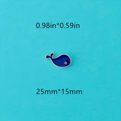 Whale Shape Alloy Brooch Clothing Accessory Pin Mini Neckline Decoration