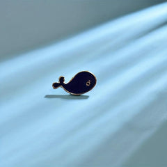 Whale Shape Alloy Brooch Clothing Accessory Pin Mini Neckline Decoration