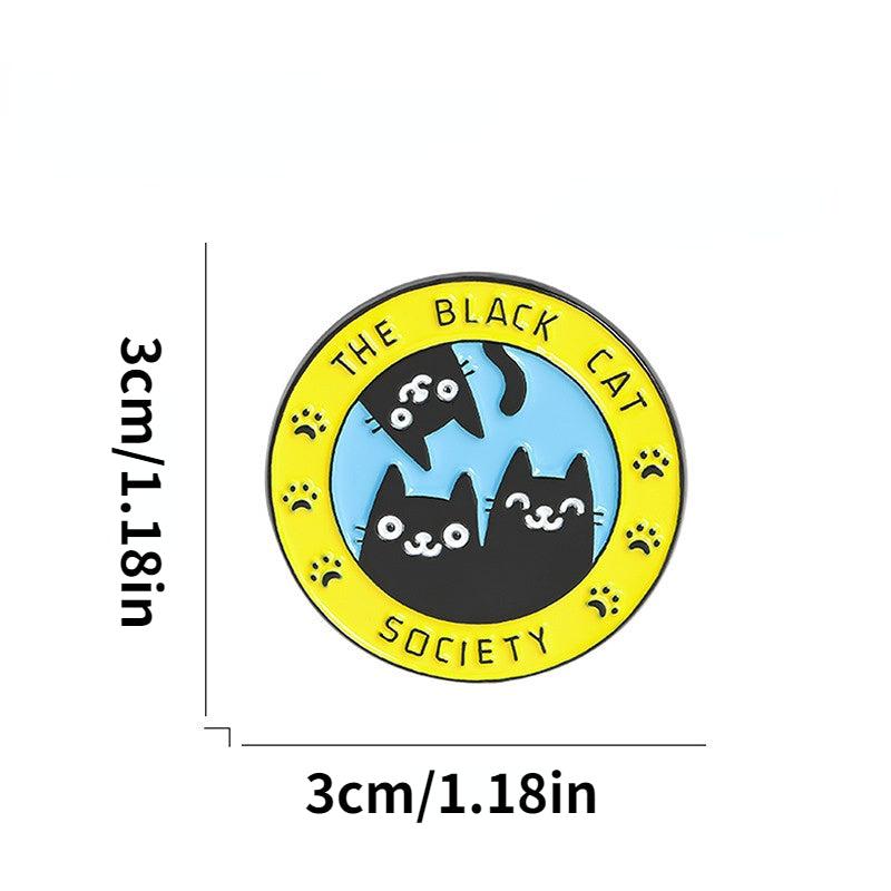 Cartoon Cat Alloy Brooch