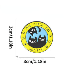 Cartoon Cat Alloy Brooch