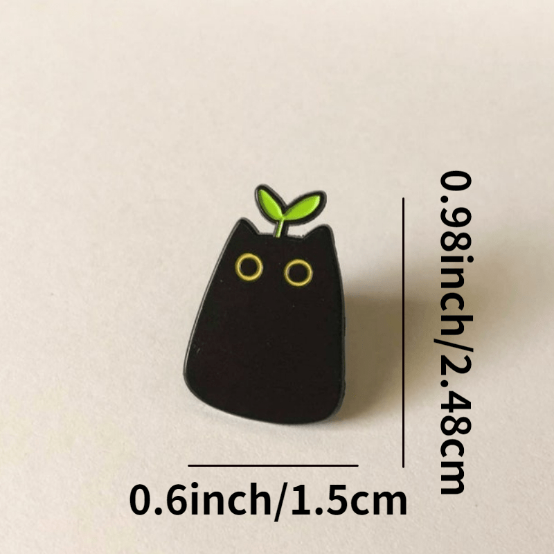 Cat Plants Enamel Pin