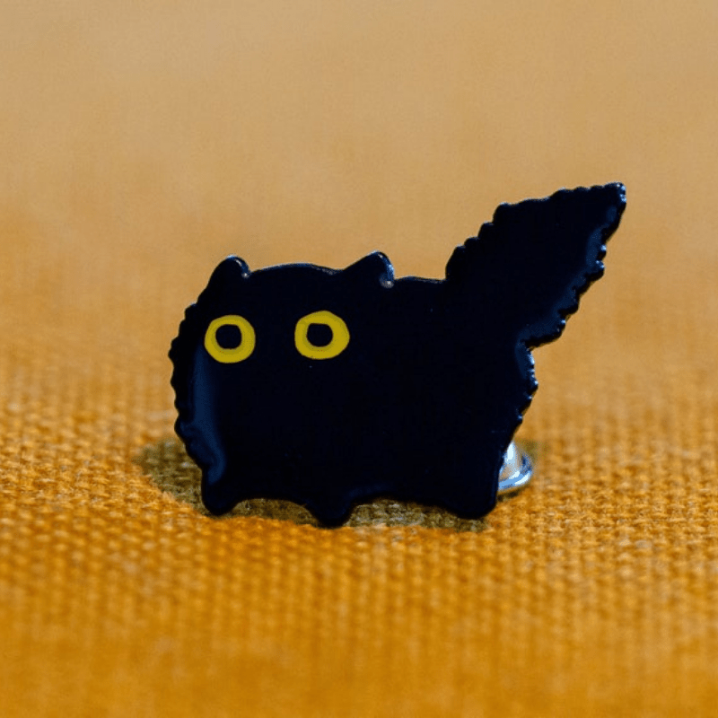 Cat Plants Enamel Pin